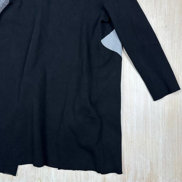 Ann Taylor Color Block Longline Knit Modern Office Casual Sweater Coat Small - Picture 8 of 14